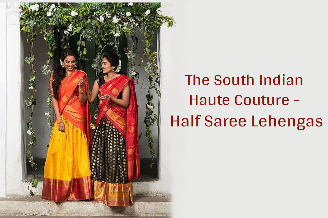 South Indian Traditional Pattu Half Saree Design 2022